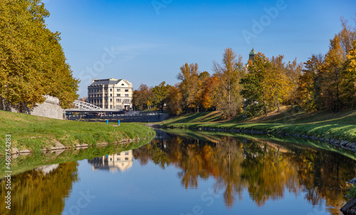 Ostravice River in the Fall