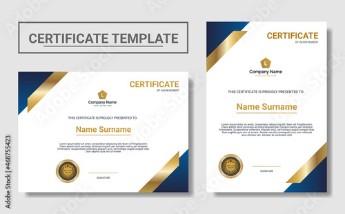 modern certificate of appreciation template. Clean modern certificate.