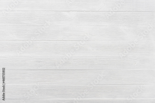 White wooden table texture background. Vintage wooden backdrop top view.