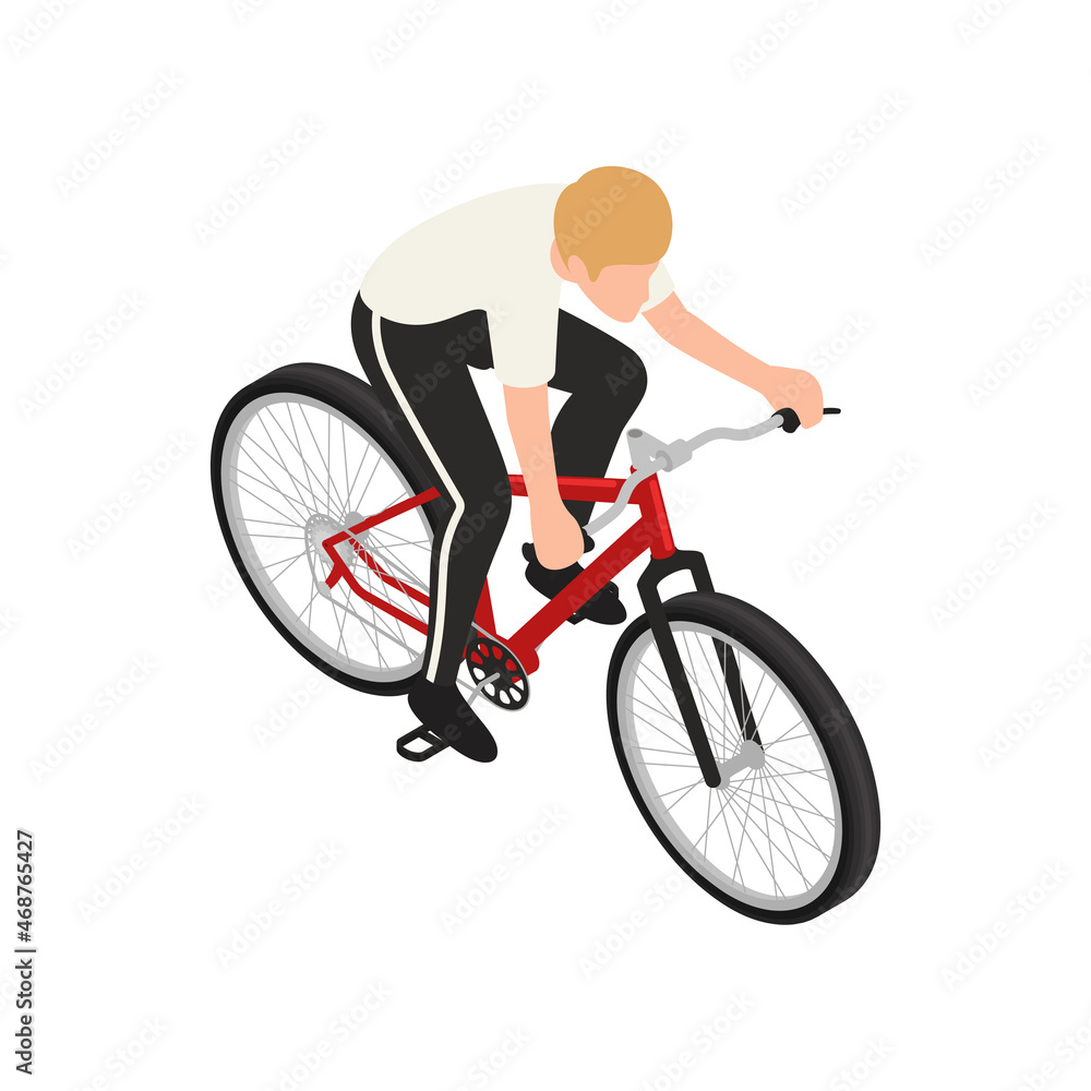 Guy On Bike Composition Guy On Bike Composition