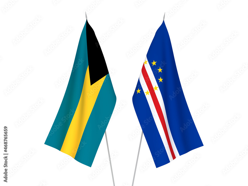 Commonwealth of The Bahamas and Republic of Cabo Verde flags
