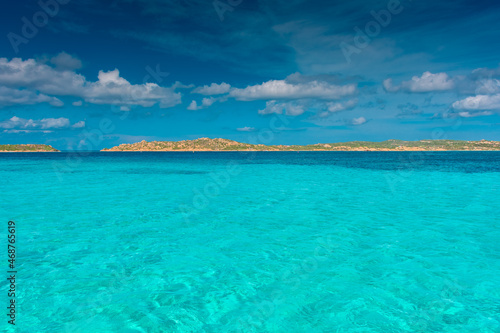 Amazing crystal clear waters of Maddalena Archipelago  Sardinia Italy