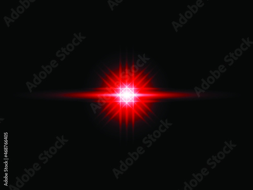Set of transparent blue light lens flares Premium transparent eps
