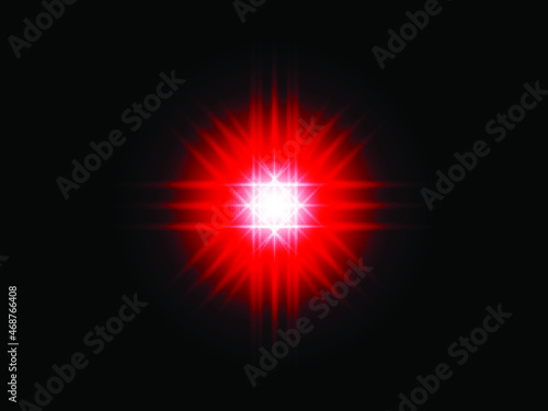 Set of transparent blue light lens flares Premium transparent eps