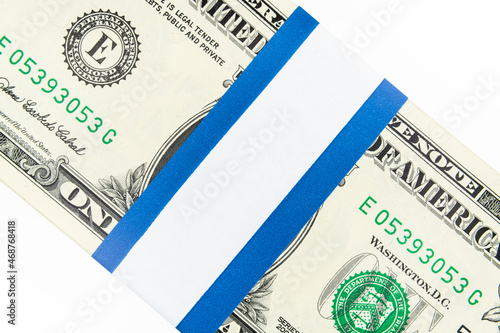 US Dollar bill money bundle...