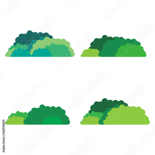 image of a bush on a white background, vector illustration