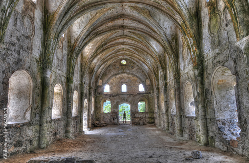 abandoned church in Turkey