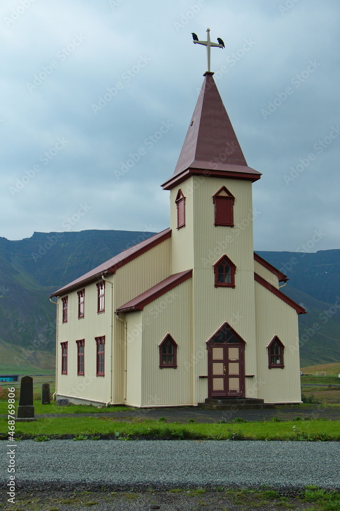 Church in Bolungarvik, Iceland, Europe
