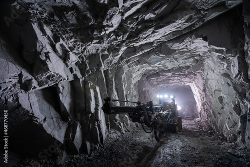 Gold mining underground mine modern vehicle mineral