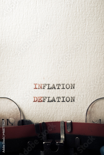 Inflation deflation concept