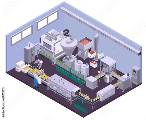 Canned Food Factory Composition