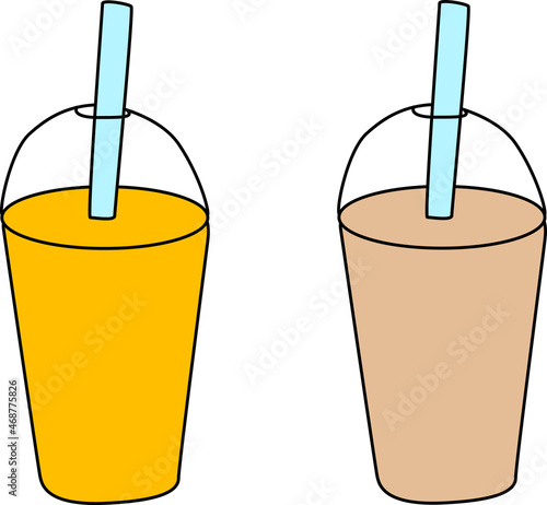 飲み物のカップのイラスト