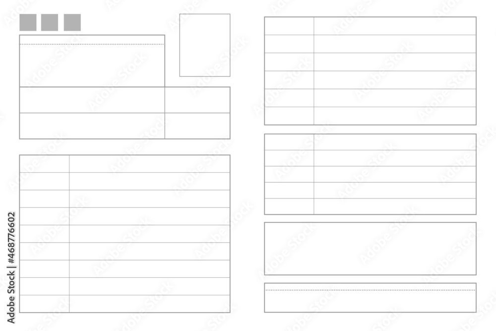 履歴書のイラスト Stock Vector Adobe Stock 履歴書のイラスト Stock Vector Adobe Stock