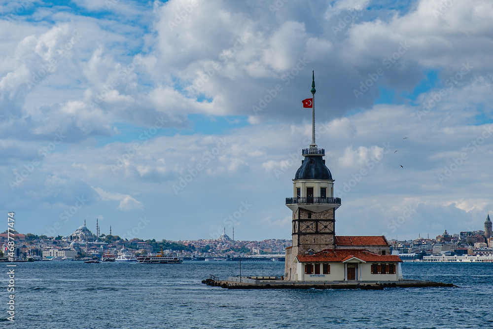 The Maiden's Tower in the Bosphorus, Istanbul, Turkey The Maiden's Tower in the Bosphorus, Istanbul, Turkey