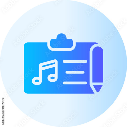 songwriter gradient icon