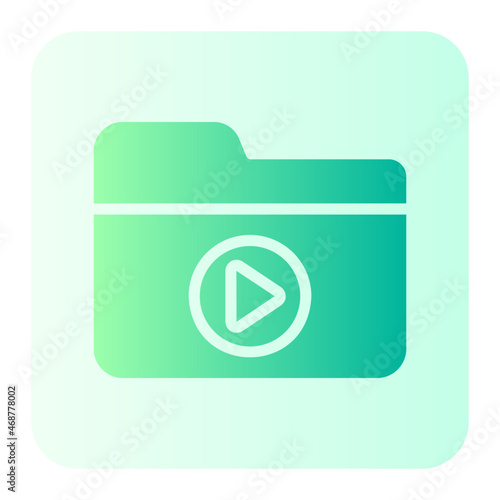 video folder gradient icon