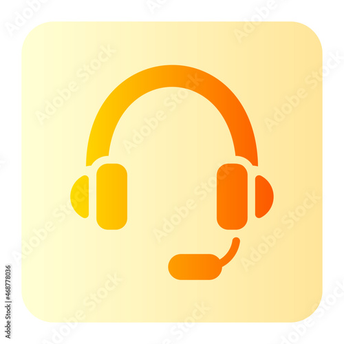headphones gradient icon