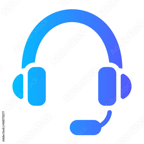 headphones gradient icon