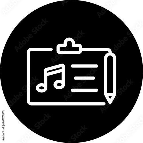 songwriter glyph icon