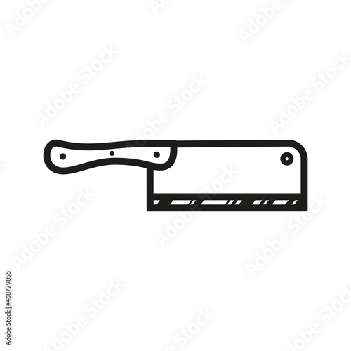 knife icon isolated on white background. vector illustration