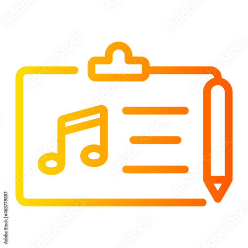 songwriter gradient icon