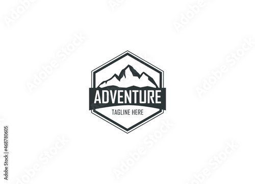Mountain and summit, for Hipster Adventure Traveling logo design inspiration