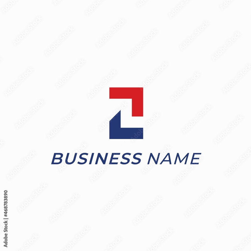 logo creative negative space letter Z logo creative negative space letter Z