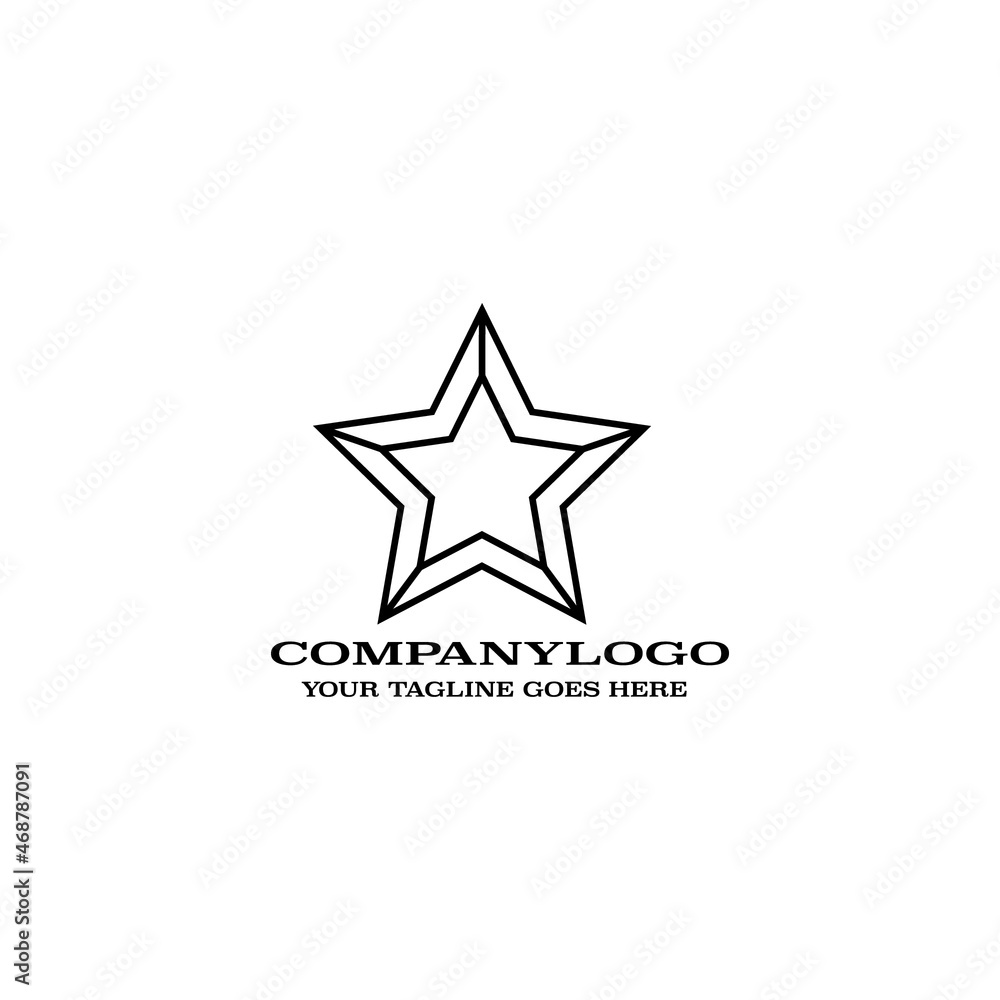 an artful star shape that can be used for a company logo an artful star shape that can be used for a company logo
