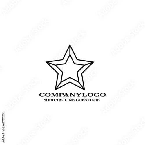 an artful star shape that can be used for a company logo