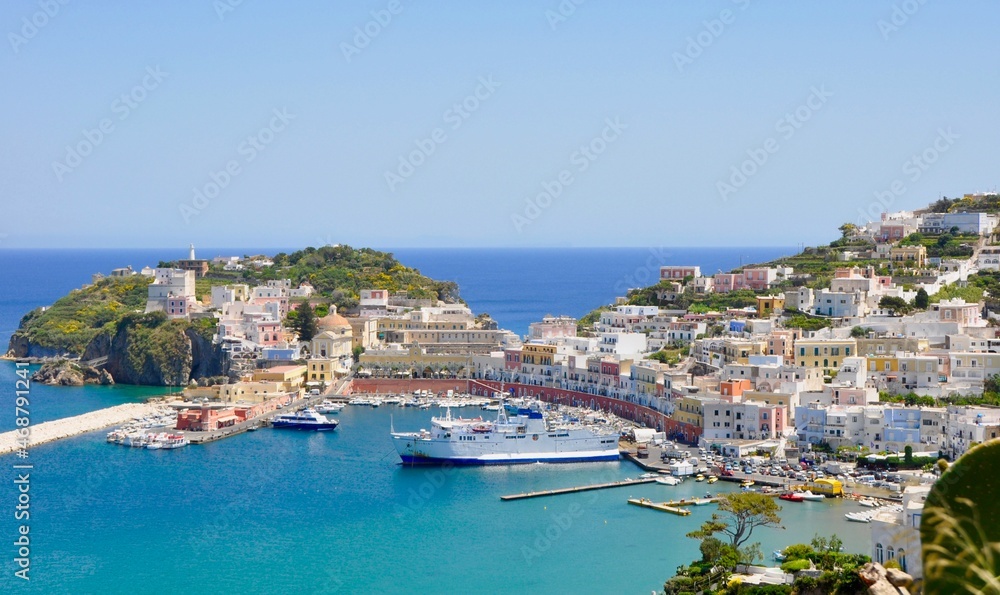 The Harbor Of Ponza, Latium, Italy The Harbor Of Ponza, Latium, Italy