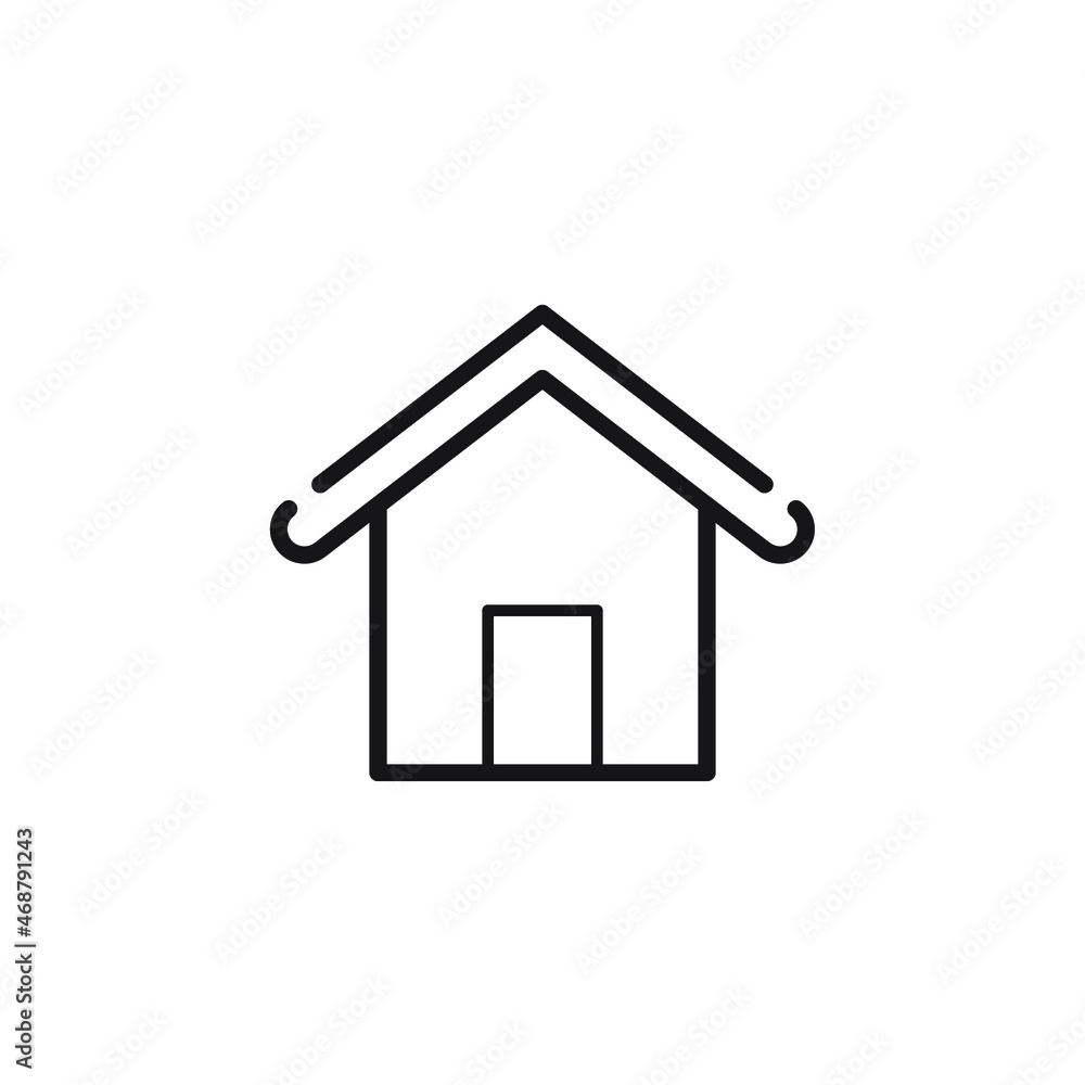 Home icons symbol vector elements for infographic web Home icons symbol vector elements for infographic web