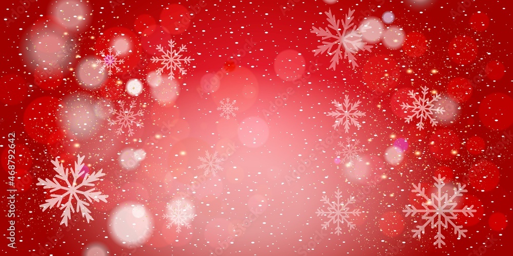 Merry christmas realistic christmas red background