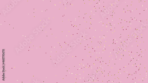 confetti on pink background