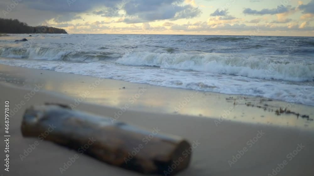 Autumn sunset at the Baltic Sea during the golden hour Autumn sunset at the Baltic Sea during the golden hour