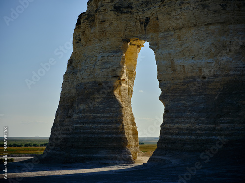 sedimentary formations of Niobrara Chalk were created by the erosion of a sea bed which formed during the Cretaceous Period. 80 million years ago