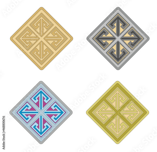 Decorative elegance luxury patterns baroque colour stock illustration