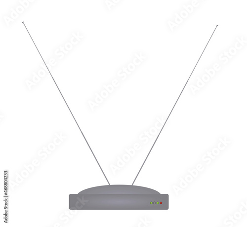 TV antenna icon. vector illustration