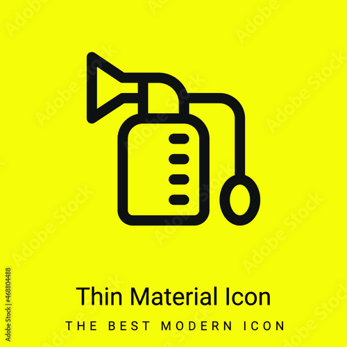 Breast Pump minimal bright yellow material icon
