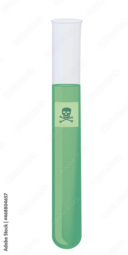 Poison in test tube. vector Poison in test tube. vector