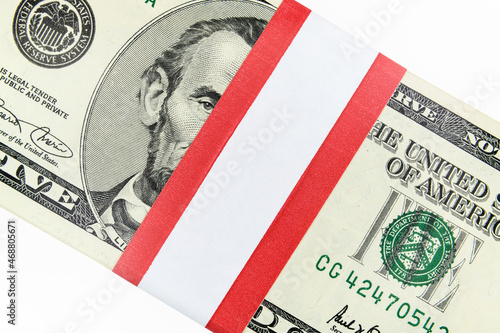 Close up of blank currency ...