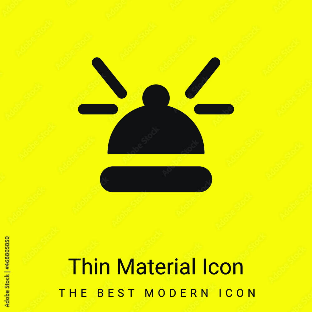 Bell minimal bright yellow material icon Bell minimal bright yellow material icon