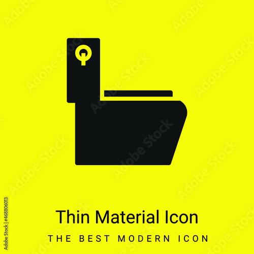 Bathroom minimal bright yellow material icon