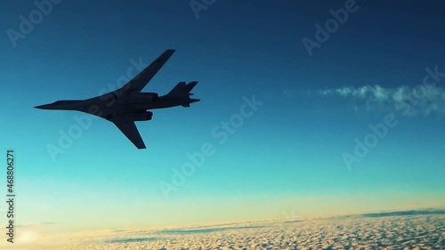 The Tu-160 plane goes down