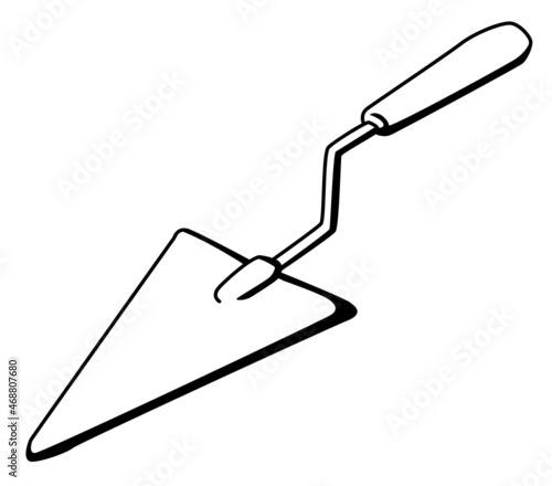 Trowel Line Drawing