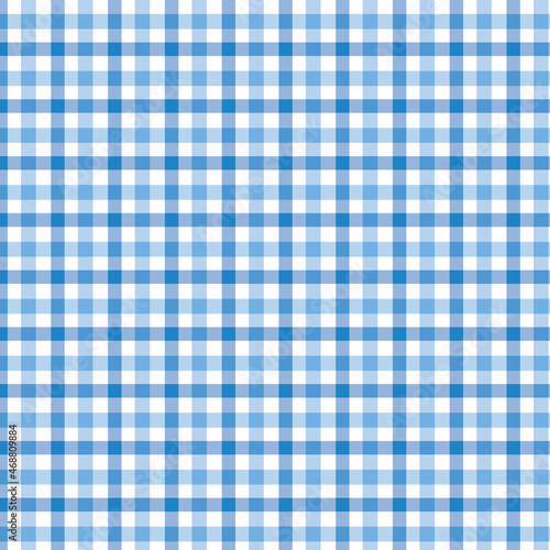 Blue plaid print seamless background.