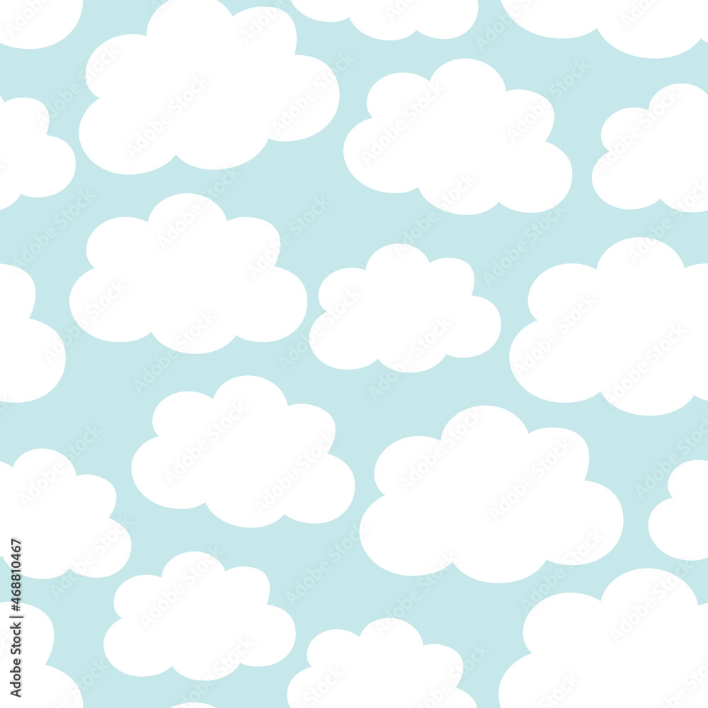 seamless background with clouds
