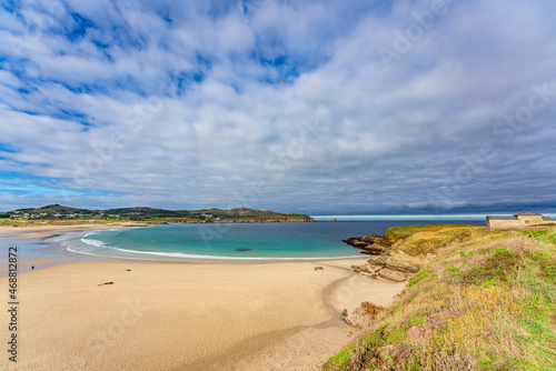 Santa Comba beach. Undeveloped landscape in Ferrol  Northern Spain.