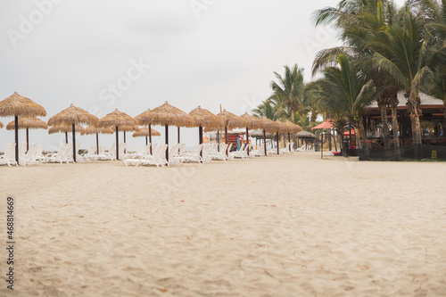 Family vacation resort on a beautiful beach. © Fausto
