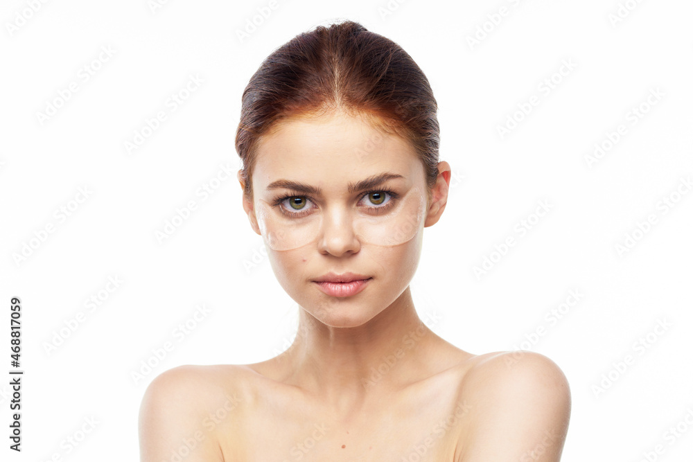 woman with clean skin collagen facial health care close-up woman with clean skin collagen facial health care close-up