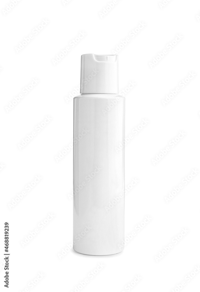 Container with cosmetics on isolation Container with cosmetics on isolation